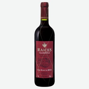 Вино Raices Gran Reserva красное сухое Испания, 0,75 л