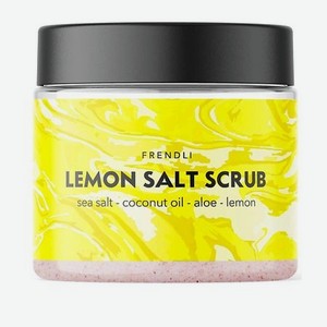 Frendli Соляной скраб для тела с лимоном и эвкалиптом Lemon Salt Scrub