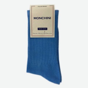 Носки женские Monchini артL202 - Голубой, Без дизайна, 35-37