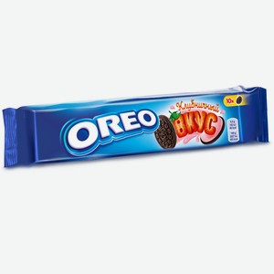 Печенье OREO с какао и начинкой со вкусом клубники 95г