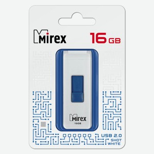 Флешка Shot USB 2.0 13600-FMUWST16 16Gb Белая Mirex