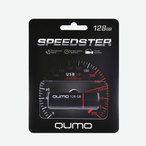 Флешка Speedster QM128GUD3-SP-BLACK 128Gb Черная Qumo