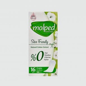 Ежедневные прокладки MOLPED Pure&soft Skin Friendly 16 шт