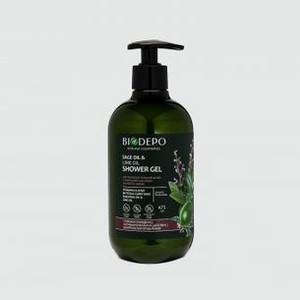 Гель для душа натуральный BIODEPO Sage Oil & Lime Oil 475 мл