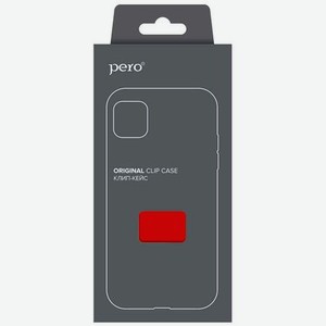 Клип-кейс PERO софт-тач для Xiaomi Redmi Note 10S красный