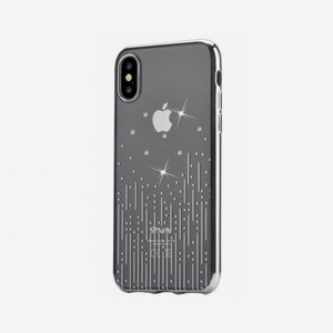 Накладка Devia Crystal Meteor Case для iPhone X - Silver