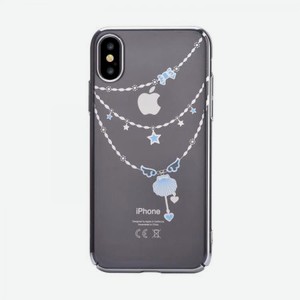 Накладка Devia Crystal Shell Case для iPhone X - Silver