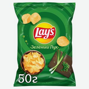 Чипсы картофельные Lay s со вкусом молодого зеленого лука, 50 г