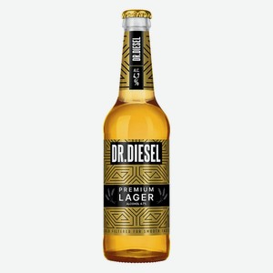 Пиво Doctor Diesel Premium Lager светлое фильтрованное 4,7%, 450 мл