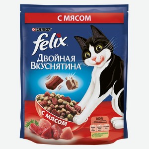 Сухой корм для кошек Felix с мясом, 600 г