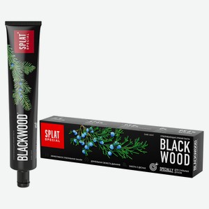 Зубная паста Splat Blackwood черное дерево отбеливающая, 75 мл