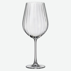 Набор бокалов для красного вина CRYSTAL BOHEMIA Columba Optic 500 мл, 2 шт
