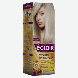 Крем-краска для волос Eclair Omega 9 Стойкая тон 9.1 Пепельный / Very light blond ash