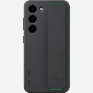Чехол (клип-кейс) Samsung Silicone Grip Case, для Samsung Galaxy S23, черный [ef-gs911tbegru]