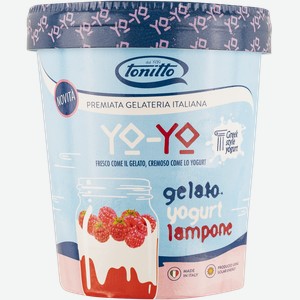 Десерт замороженный Йо-Йо Греческий йогурт Малина Тонитто к/у, 275 г