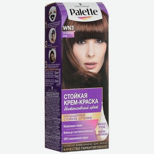 Крем-краска для волос Palette стойкая Интенсивный цвет, WN3 золотистый кофе, 110 мл, картонная коробка