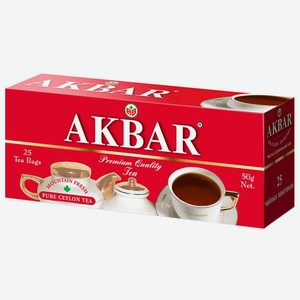 Чай Akbar 25 пакетиков по 2г