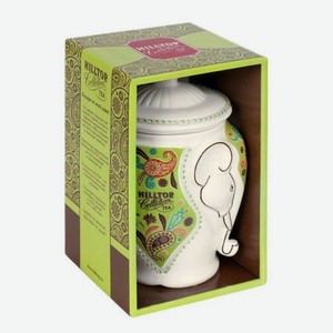 Чай зеленый Hilltop Жасминовый в чайнице  Слон  листовой 100 г