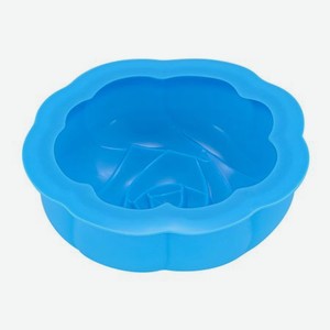 Форма для выпечки Guffman Rose силиконовая 16*17 см голубая