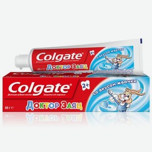 Зубная паста детская Colgate Доктор Заяц вкус Жвачки 50 мл