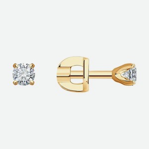 Серьги Diamant из золота с бриллиантами 51-222-01748-1