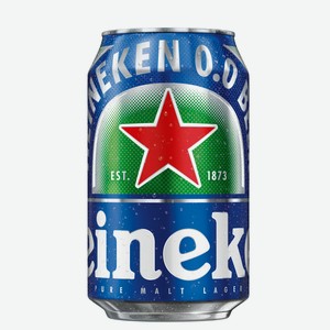 Пиво Heineken безалкогольное, 0.33л Голландия