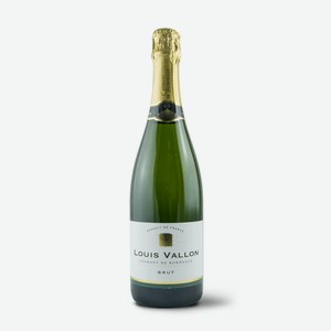 Вино игристое Louis Vallon Cremant de Bordeaux AOC Brut белое брют, 0.75л Франция