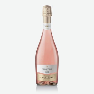 Вино игристое Casa Defra Prosecco розовое брют, 0.75л Италия