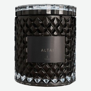 Ароматическая свеча Altai: свеча 2000г (черный подсвечник)