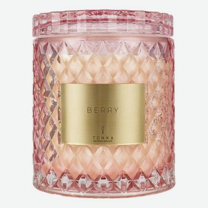 Ароматическая свеча Berry: свеча 2000г (розовый подсвечник)