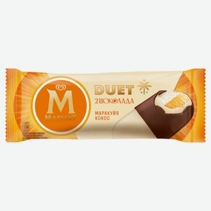 Мороженое сливочное MAGNAT маракуйя-кокос два шоколада эскимо, 70 г