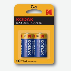 Батарейки Kodak LR14-2BL MAX SUPER Alkaline KC, 2 шт