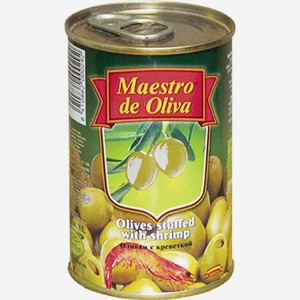 Оливки Maestro de oliva с креветками, 300г