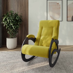 Lazurit Мягкое кресло-качалка Савона Жёлтый 890 мм 600 мм 960 мм