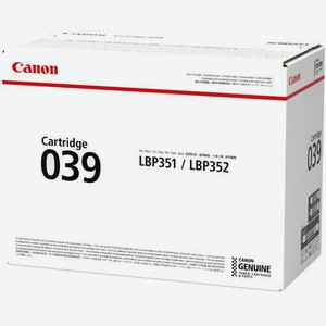 Картридж лазерный 039BK 0287C001 черный (11000стр.) для LBP-351 Canon