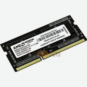 Память SO-DIM DDR3 AMD 4Gb 1600MHz (R534G1601S1S-UO)