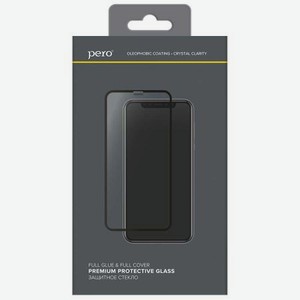 Стекло защитное Pero для Samsung Galaxy A42 Full Glue Black PGFG-A42