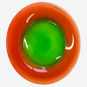 Тарелка десертная красно-зеленый переход цвета, 19,6 см