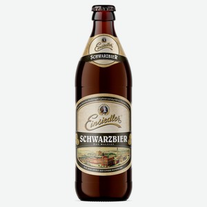 Пиво Einsiedler Schwarzbier темное 5%, 500 мл