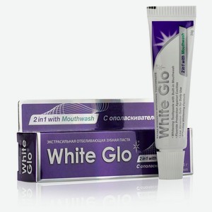 Зубная паста White Glo Отбеливающая 2 в 1 с ополаскивателем для полости рта, 24 г