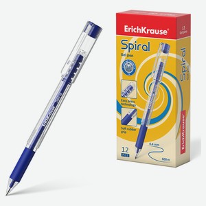 Ручка гелевая ErichKrause Spiral, синий