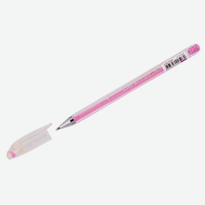 Ручка гелевая Crown Hi-Jell Pastel розовая, 0,8 мм