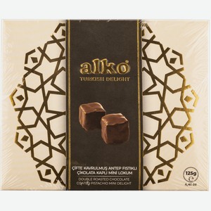 Рахат-Лукум в шоколаде Алко мини с фисташкой Алко п/у, 125 г