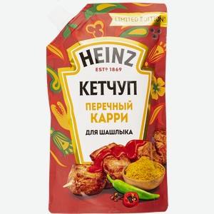 Кетчуп томатный Хайнц перечный карри Петропродукт м/у, 320 г