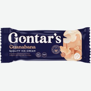 Мороженое сливочное эскимо Гонтарс гуанабана Гонтарь Л.А. ИП м/у, 83 г