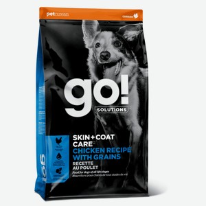 Корм GO! Solutions для щенков и собак, со свежей курицей, фруктами и овощами (1,59 кг)