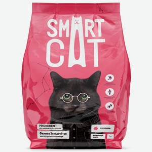 Корм Smart Cat для взрослых кошек, с ягнёнком (12 кг)