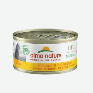 Almo Nature консервы консервы для кошек с куриным филе, 75% мяса (70 г)
