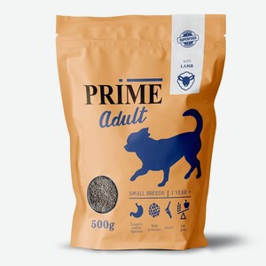 Prime сухой корм для собак мелких пород с 12 мес. с ягненком (2 кг)