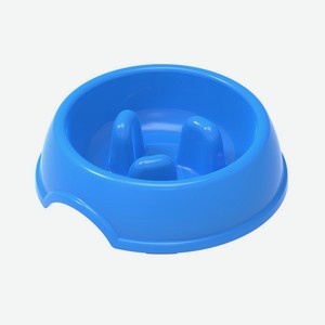 Green Petcare миска пластиковая, синий (160*160*45 мм)
